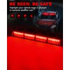 HLauto 6Z4J Emergency Dash Strobe Lights: 2x16.8 inch Red Safety