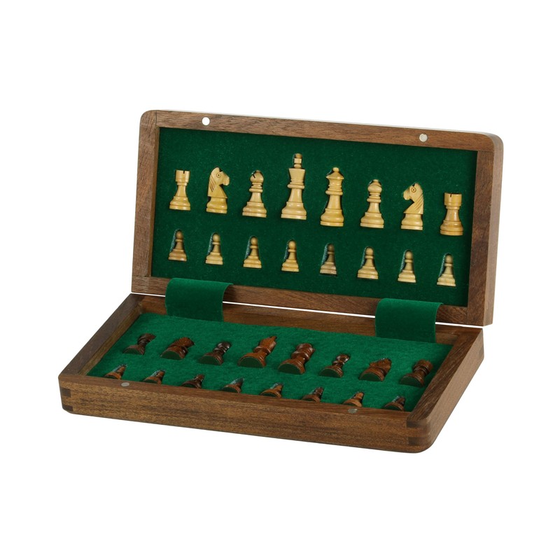 Sunrise Chess Magnetic Chess Set with 25cm Inlaid Chess Board