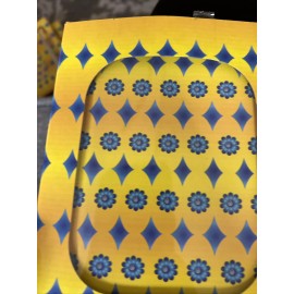 Unbranded Memo Pad And Pen Gift Set - Yellow And Blue Flower