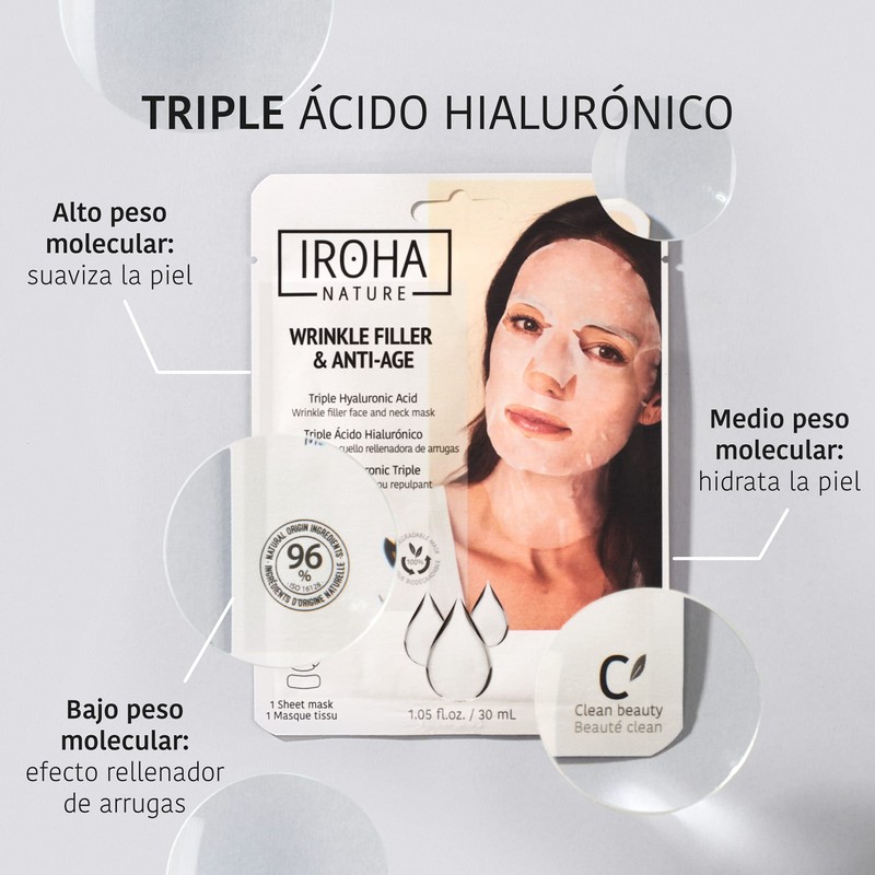 Wrinkle Filler & Anti-Age Wrinkle Filler Face & Neck Mask