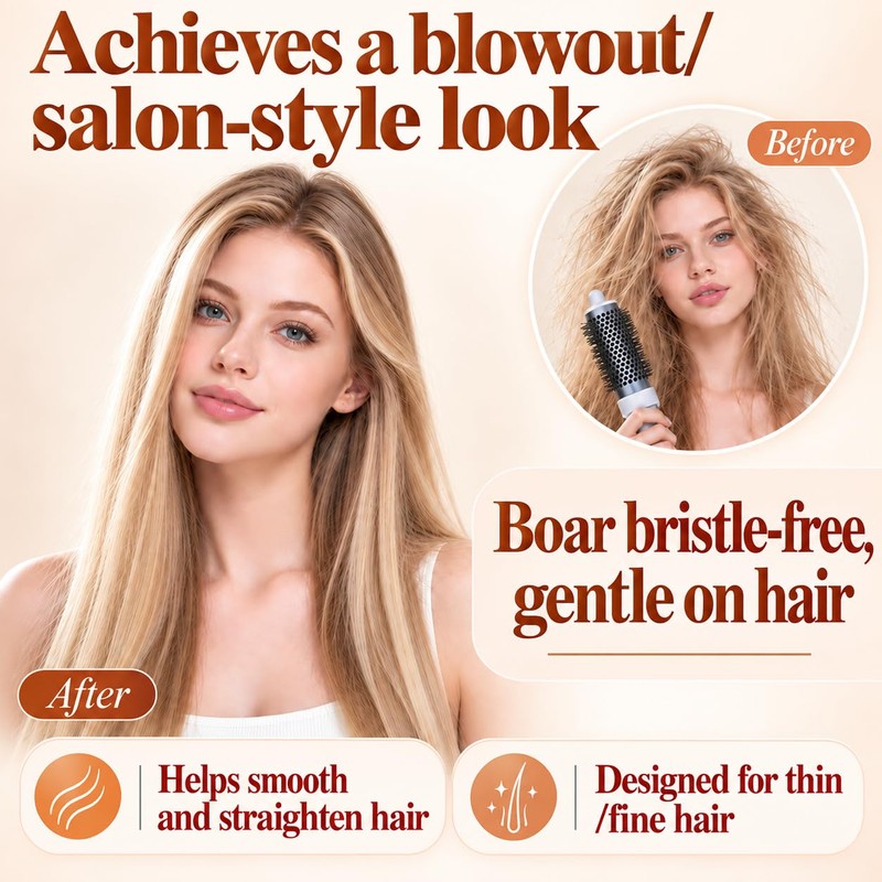 Round Volumizing Brush for Shark FlexStyle HD400 Series Accessory