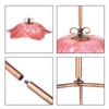 Outdoor Bird Bath Glass Birdbath Garden Birdfeeder with Metal Stake
