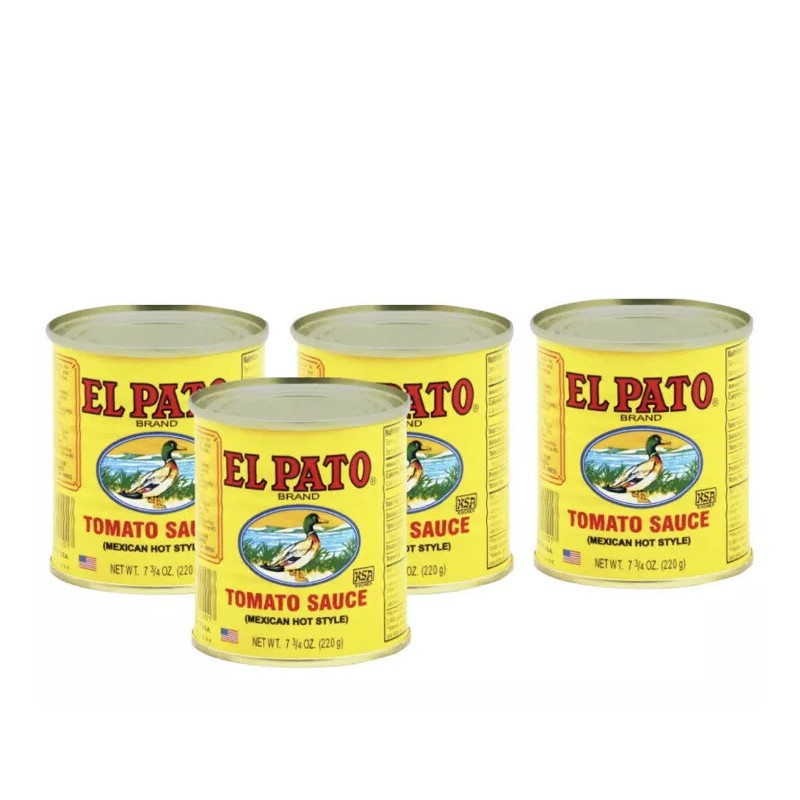 El Pato Mexican Hot Style Tomato Sauce, 7.75 oz Pack