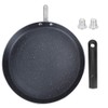 plplaaoo Crepe Pan,Non Stick Frying Pan Skillet,Uniform Heating Aluminum Egg