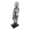 Veronese Silver Finish Medieval Knight In Armor Statue Figure Armour