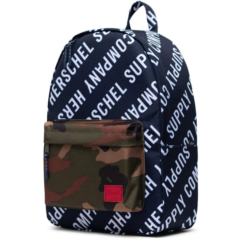 Herschel Classic Unisex-Adult Backpack, Roll Call Peacoat/Woodland Camo, 40 cm,