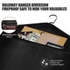 ROLOWAY Hanger Diversion Safe with Small Fireproof Bag - Hidden