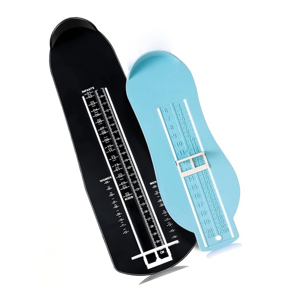 2 Pcs Foot Measurement Devices Shoe Sizer Measuring Ruler For
