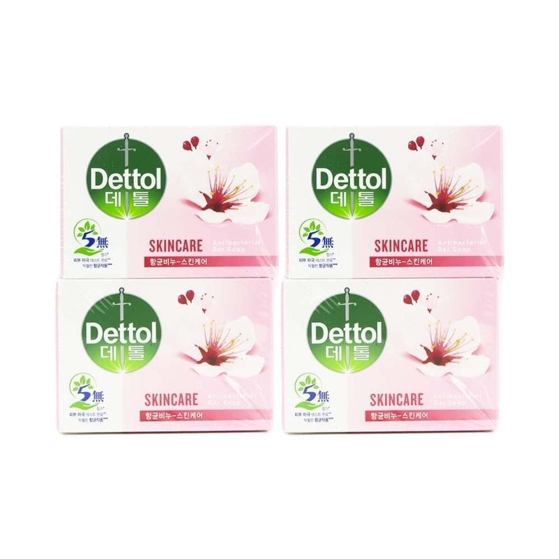 웰니스글로벌7 Dettol Skin Care Soap 100g, Pack of 4
