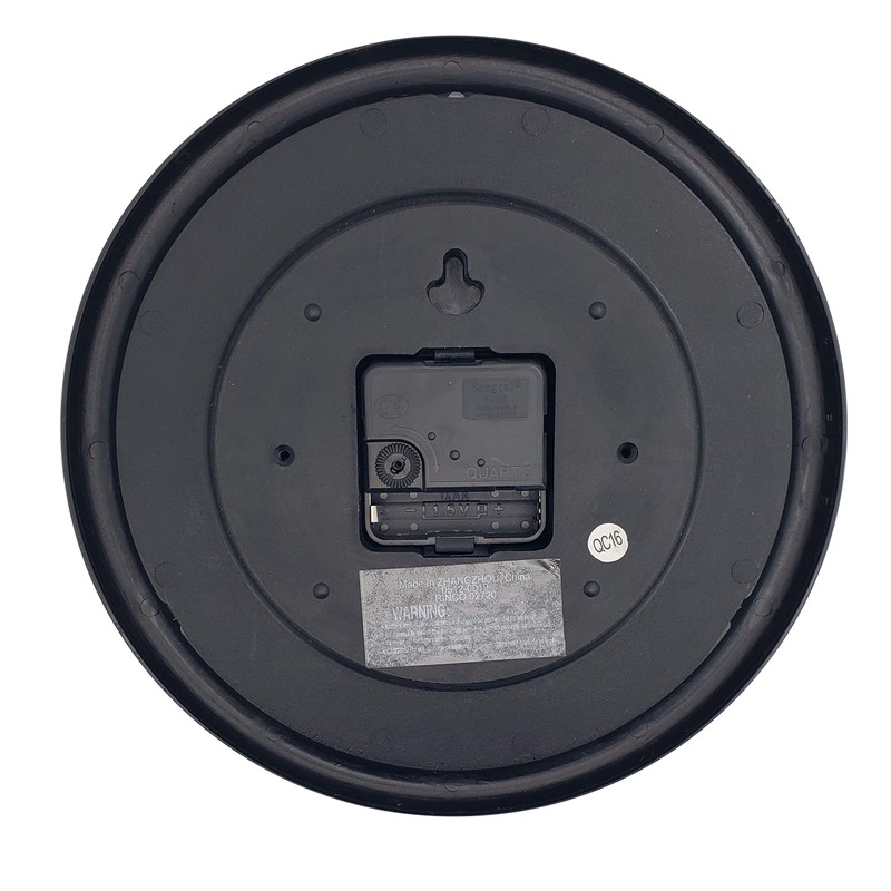 Zugar Land Funny Black Backwards Joke Wall Clock (9") Large
