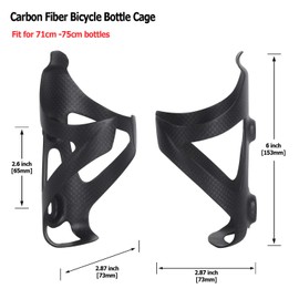 KABON Bicycle Bottle Holder, Ultralight 3K Carbon Cycling Water Bottle Holder Drink Holder for Outdoor Activities