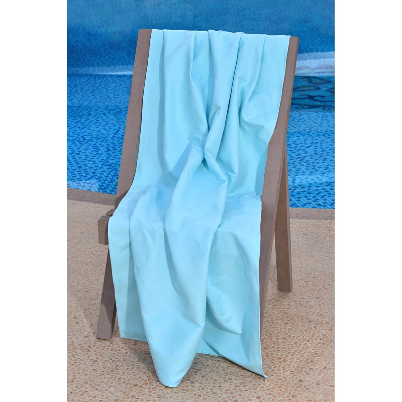 Sleepdown Plain Large Beach Towel Soft Microfiber Absorbent Swimming Pool