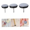 Mipcase 12pcs Furniture Leg Floor Protectors with Nails Durable PTFE