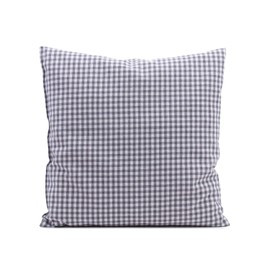 Gözze - Swiss Pine Scented Pillow, 220 g FIne Swiss Pine Chip Filling, 100% Cotton Cover, 30 x 30 cm - Grey Check