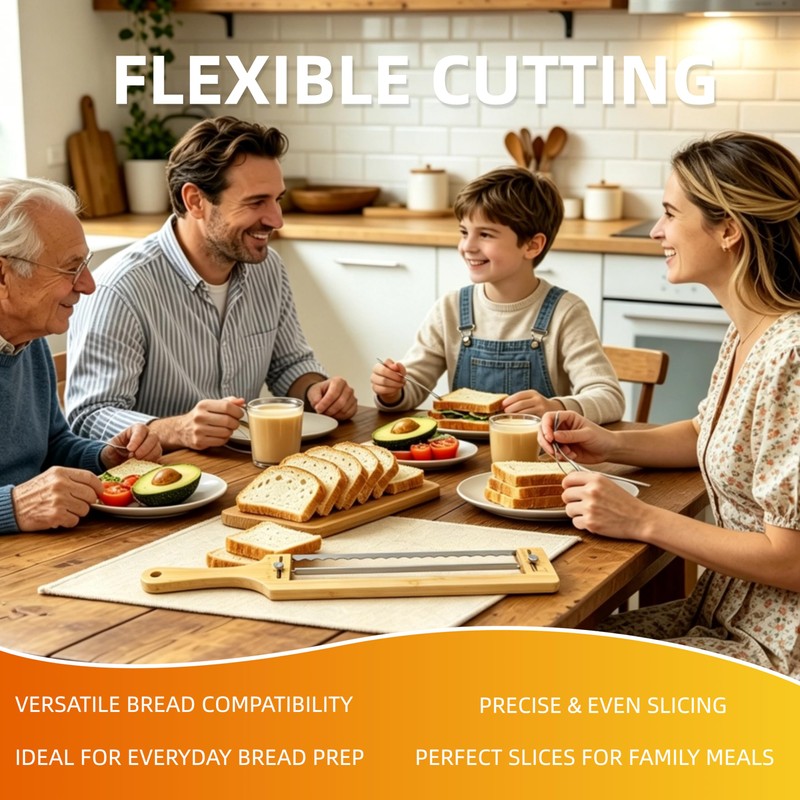 jiooyy Adjustable Bread Knife for Homemade Bread - Sourdough Bread