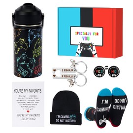 Guguden Valentines Day Gifts for Kids, Gamer Gifts for Boys Son Teen, Cool Gaming Birthday Gifts Basket for Teenage Boy, Gaming Stuff Accessories Decor for School Boys Classroom Boyfriend