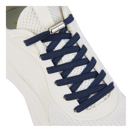 No Tie Shoelaces for Adults and Kids, Elastic Shoe Laces for Sneaker Navy Blue