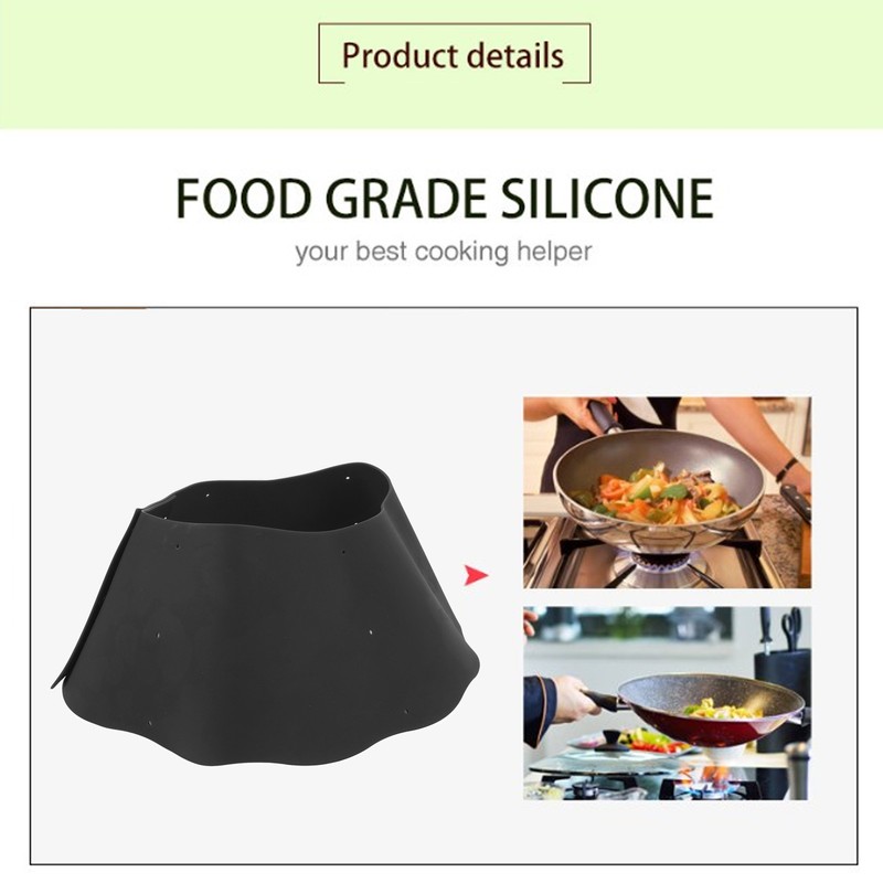 Silicone Splatter Guard for Frying Pan Pot DIY Adjustable Oil
