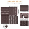Goovilla Plastic Interlocking Deck Tiles, 9 Pack Patio Deck Tiles,