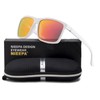 NIEEPA Men's Driving Sports Polarized Sunglasses Square Wayfarer Fashion Glasses(MatteWhite