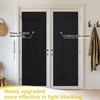 NICETOWN Black Blackout Door Curtains Privacy 100% Blackout Door Curtains
