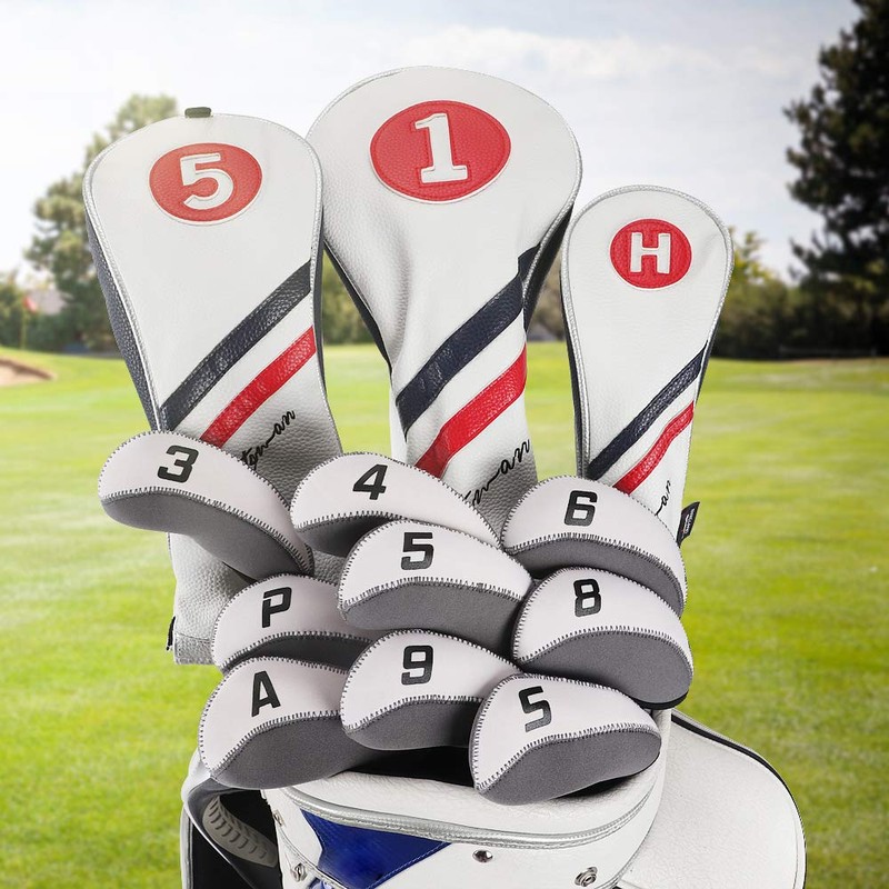 11 Pack Golf Iron Covers Headcovers (3-9, P, A, S,