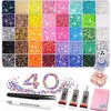 Bedazzling Kit, 43000pcs Jelly Resin Rhinestones with 40 Colors &