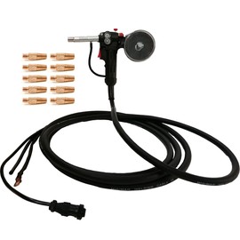 PreAsion Aluminum Spool Gun Fit Miller210 Spoolmate 3035 5M(16ft) Cable DC24V Welding Tool Welding Machine AccessoriesNot Original