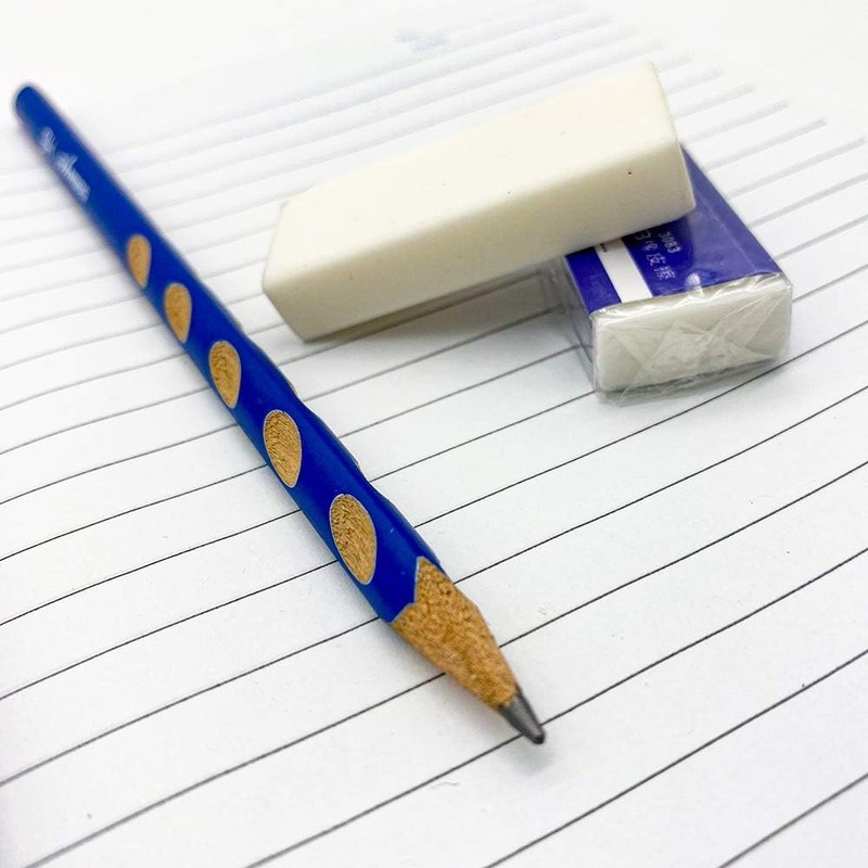 EULANT Pencil Erasers 10 Pieces, White 2B Rubbers Erasers for