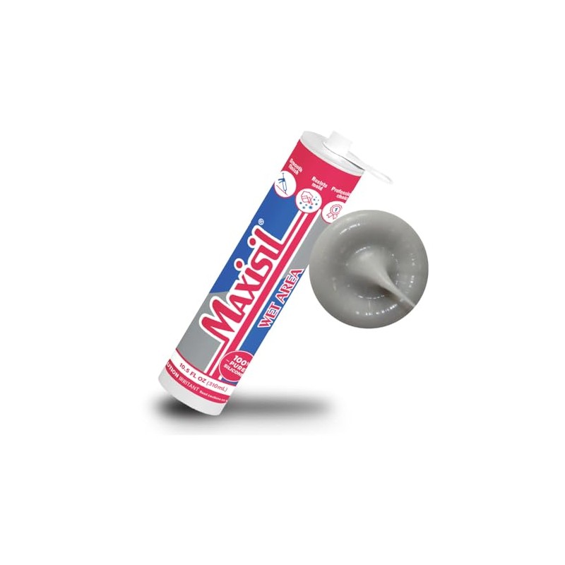 Maxisil Wet Area Silicone Sealant 310ml - A4 Light Grey