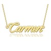 HUAN XUN Carmen Necklaces Gold Name Necklace for Women Charm