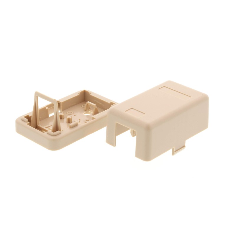 Networx Keystone Jack Surface Mount Boxes (1 Port, Ivory)