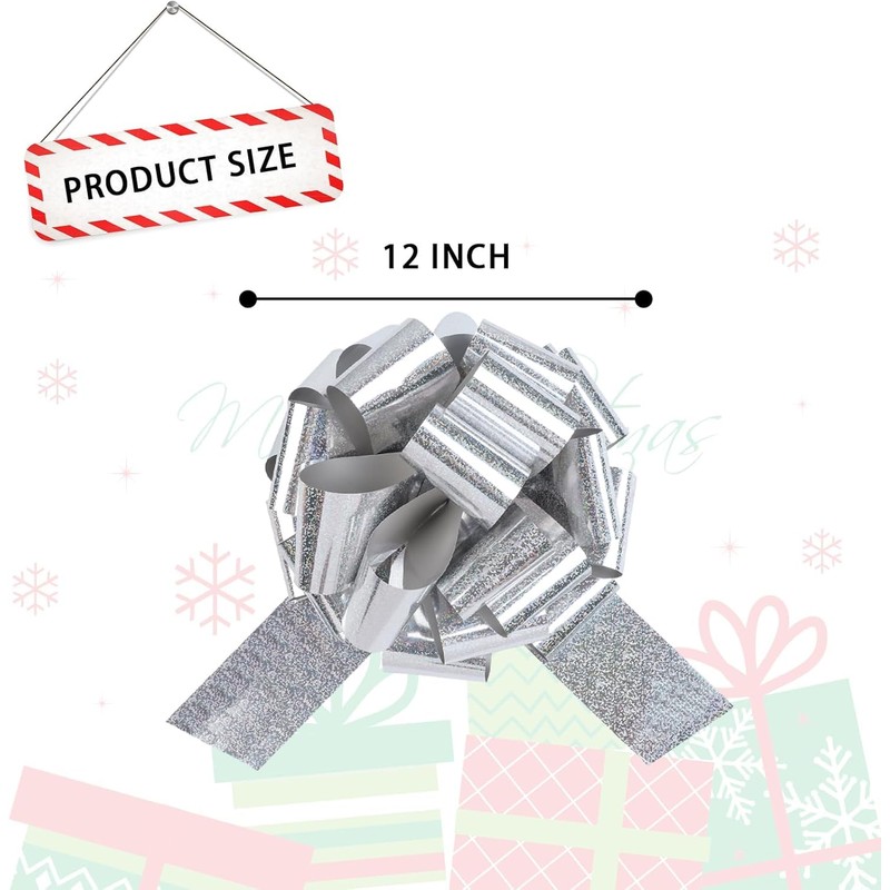 HCHENBOW 12" Extra-Large Decorative Bow - 1 Piece Premium Crafted