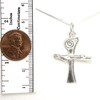 Scroll Cross Silver Necklace - with Story Card - Handcrafted