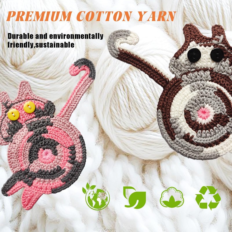 4PCS Cute Cat Cup Coasters, Gifts for Cats Lovers, Cat