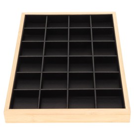 Jewelry Storage Display Trays Multipurpose 24 Grids Jewelry Tray for Ring Earring Bangle Bracelet Necklace