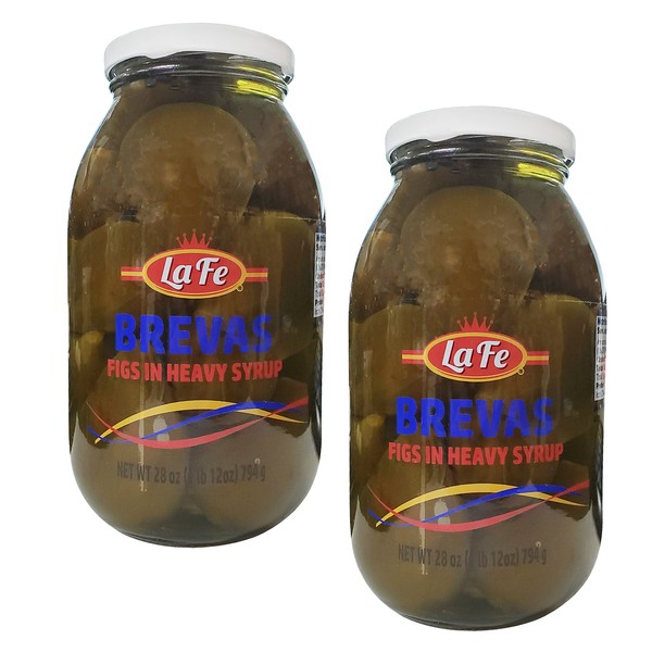 La Fe Brevas - Figs in Heavy Syrup (2 Pack, Total of 56oz)