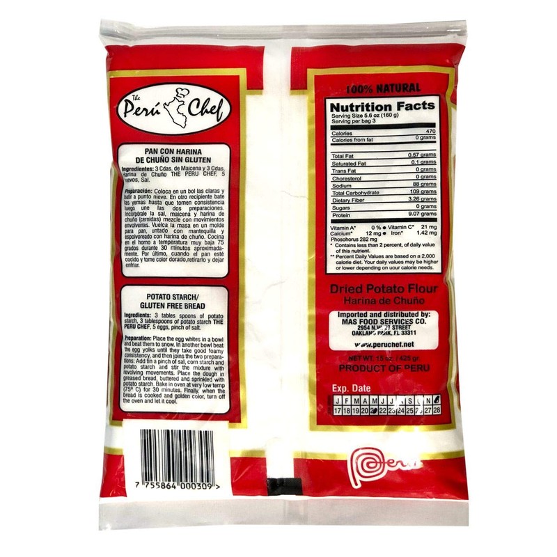 Peru Chef Harina de Chuno Peruana | Peruvian Dried Potato