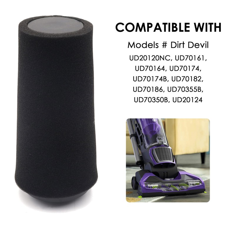 4 Pack Filters Compatible with Dirt Devil Style F112 Endura