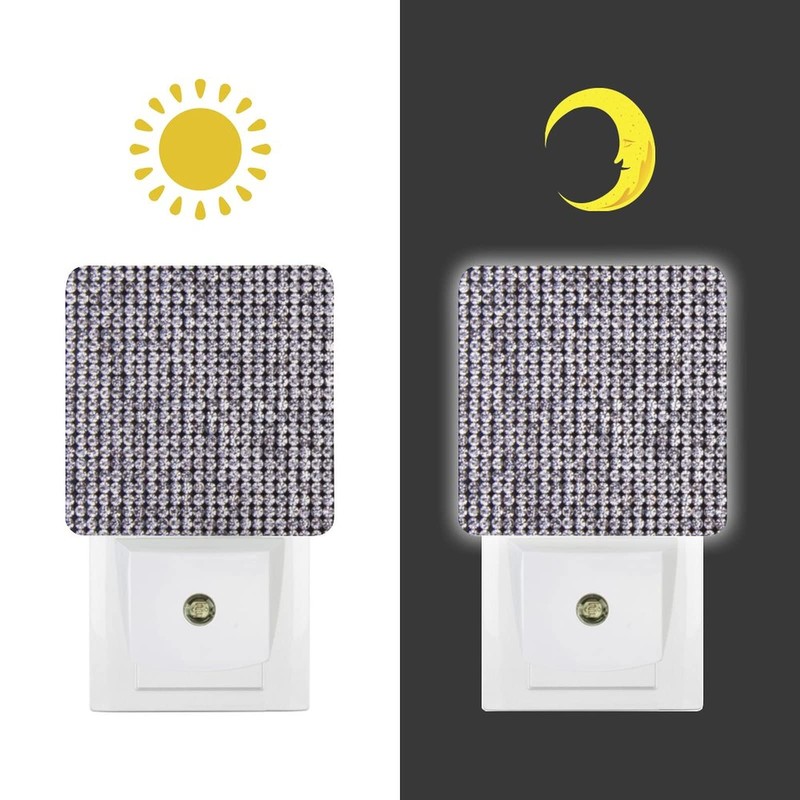 Crystal Night Light Plug in Wall with Bling Diamond Rhinestone