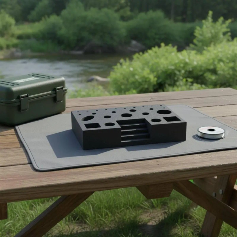Fly Tying Tool Station Black Craft Storage