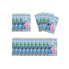 DXRZYS 30 Pcs Pink and Blue Birthday Party Favor Gift Bag Candy Bags Goody Bags Birthday Party Supplies Decorations (blue2)