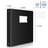 Uquelic Presentation Ring Binder, A4 Display Folder with 50 Punched