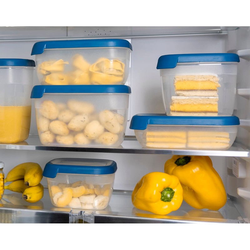 KETER Retractable Containers, Plastic (100% Recycled Polypropylene), Dark Blue, Eco