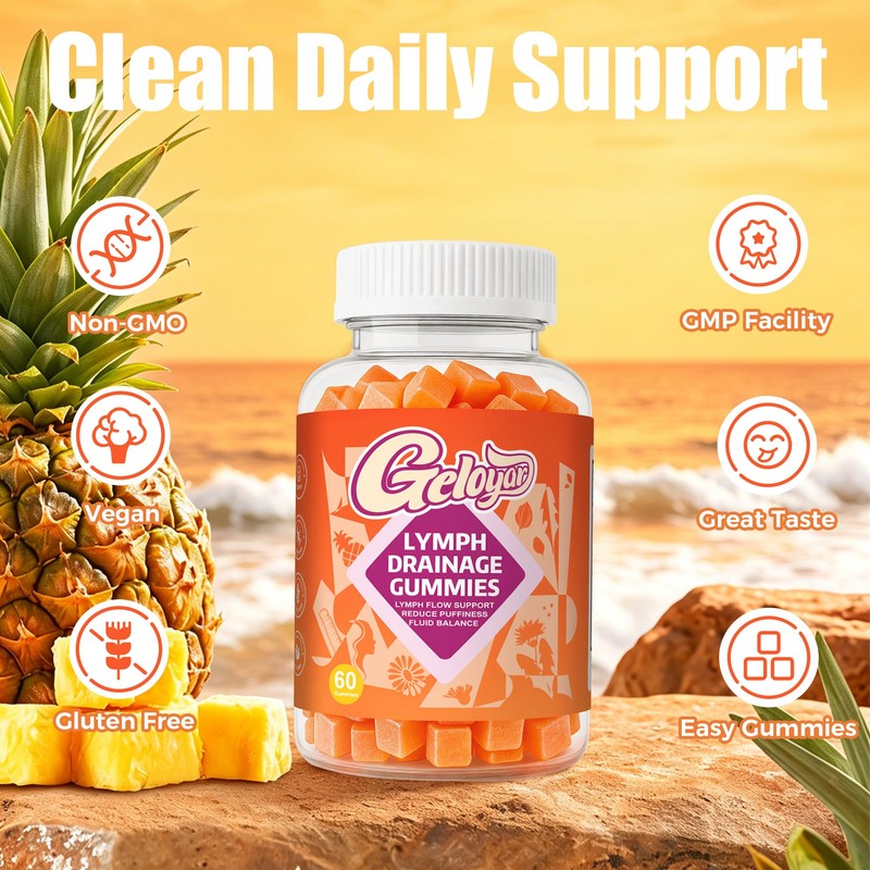 Geloyar Lymphatic Drainage Gummies for Women – Lymph Flow Support,