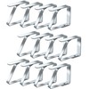 Cezmkio Tablecloth Clips Large Pack of 12 - Stainless Steel