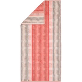 Cawö Home Noblesse Harmony Stripes 1085 Coral 27 Hand Towels 16 x 22 cm