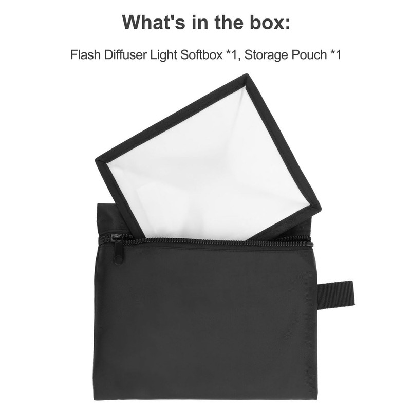 SUPON 6" x 7" Collapsible Mini Softbox – Universal Flash