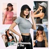Hat Wig for Women, Wig Cap with Hair Attached,Quick-drying Baseball