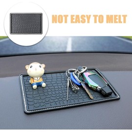 Luxshiny 2 Almohadillas Antideslizantes para Tablero De AutomóVil Tapetes para Salpicadero Resistentes Al Aceite Y Al Desgaste DiseñO Convexo para Mayor SujecióN Lavables Y Reutilizables Accesorio